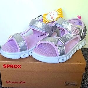 Sprox Glow Light-Up Sandal in Silver size 12